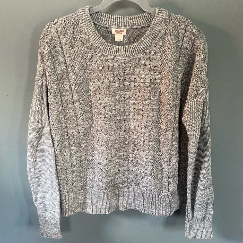 Mossimo Supply Co Ribbed Long Sleeve Sweater Pull Over